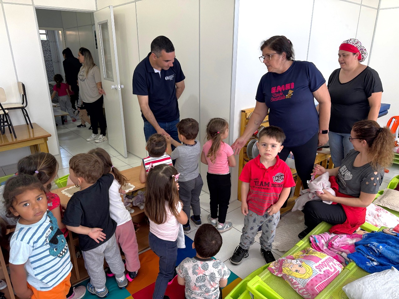 Crianças da EMEI Ursinho Encantado já estão no novo espaço, em Parobé