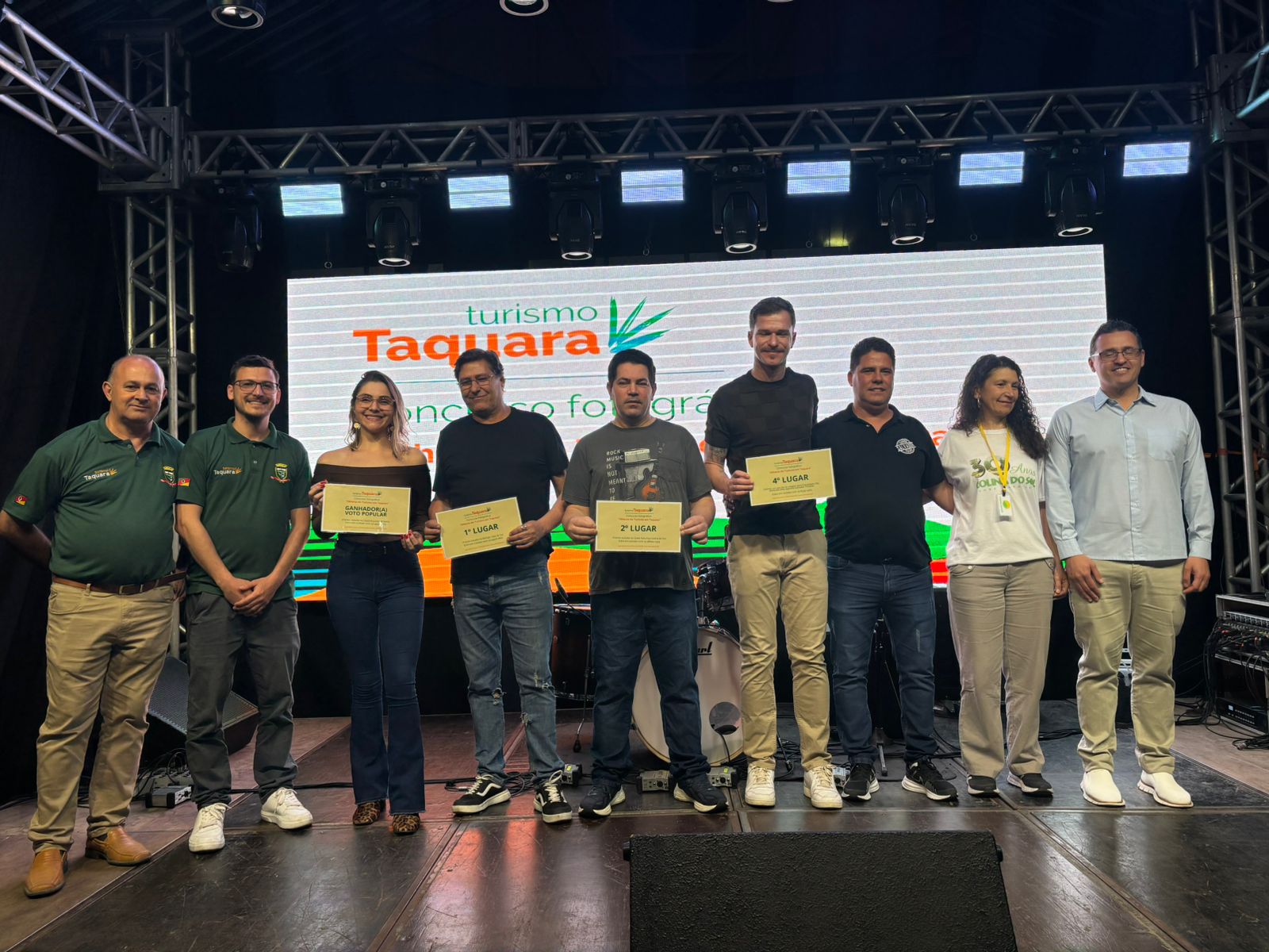 Taquara encerra com festa a 1ª Semana do Turismo e premia vencedores do concurso fotográfico