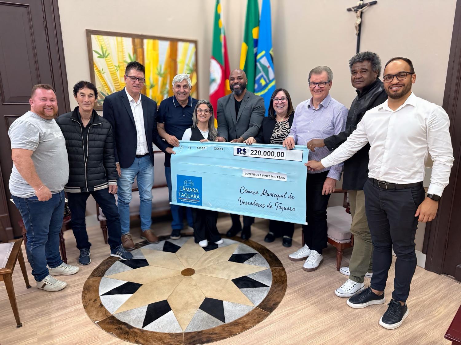 Câmara de Taquara devolve R$ 220 mil à Prefeitura