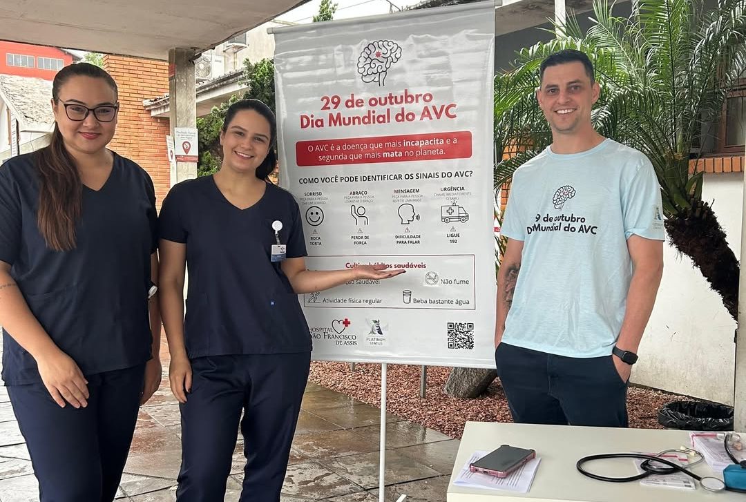 Dia Mundial do AVC teve ação no Hospital São Francisco de Assis