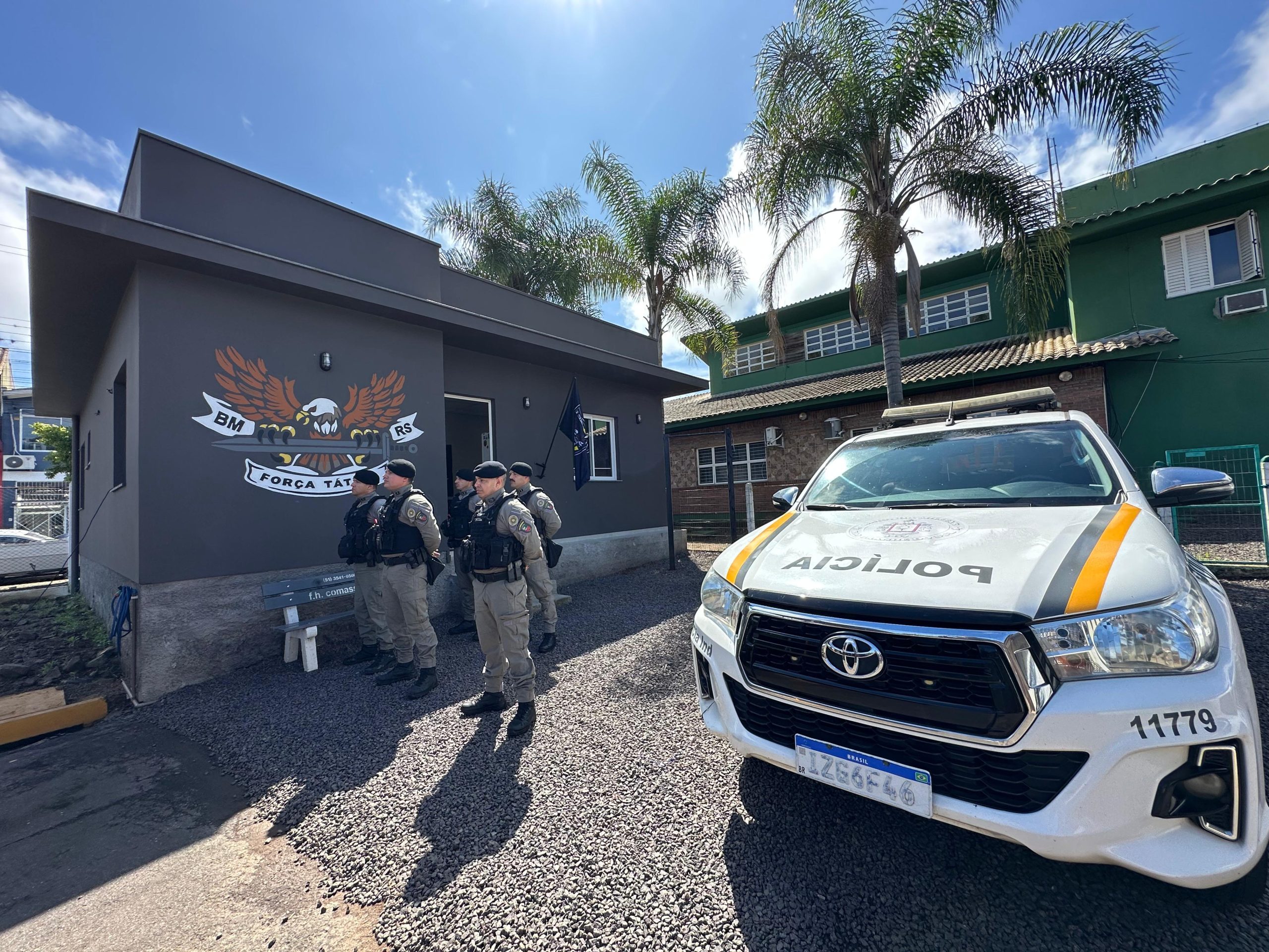 Novo prédio e melhorias no quartel da Brigada Militar são inaugurados em Taquara