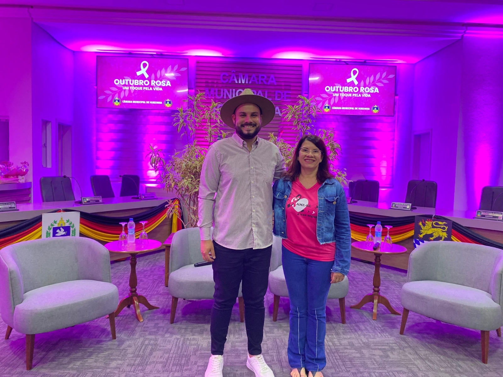 Câmara de Igrejinha realiza evento alusivo ao Outubro Rosa