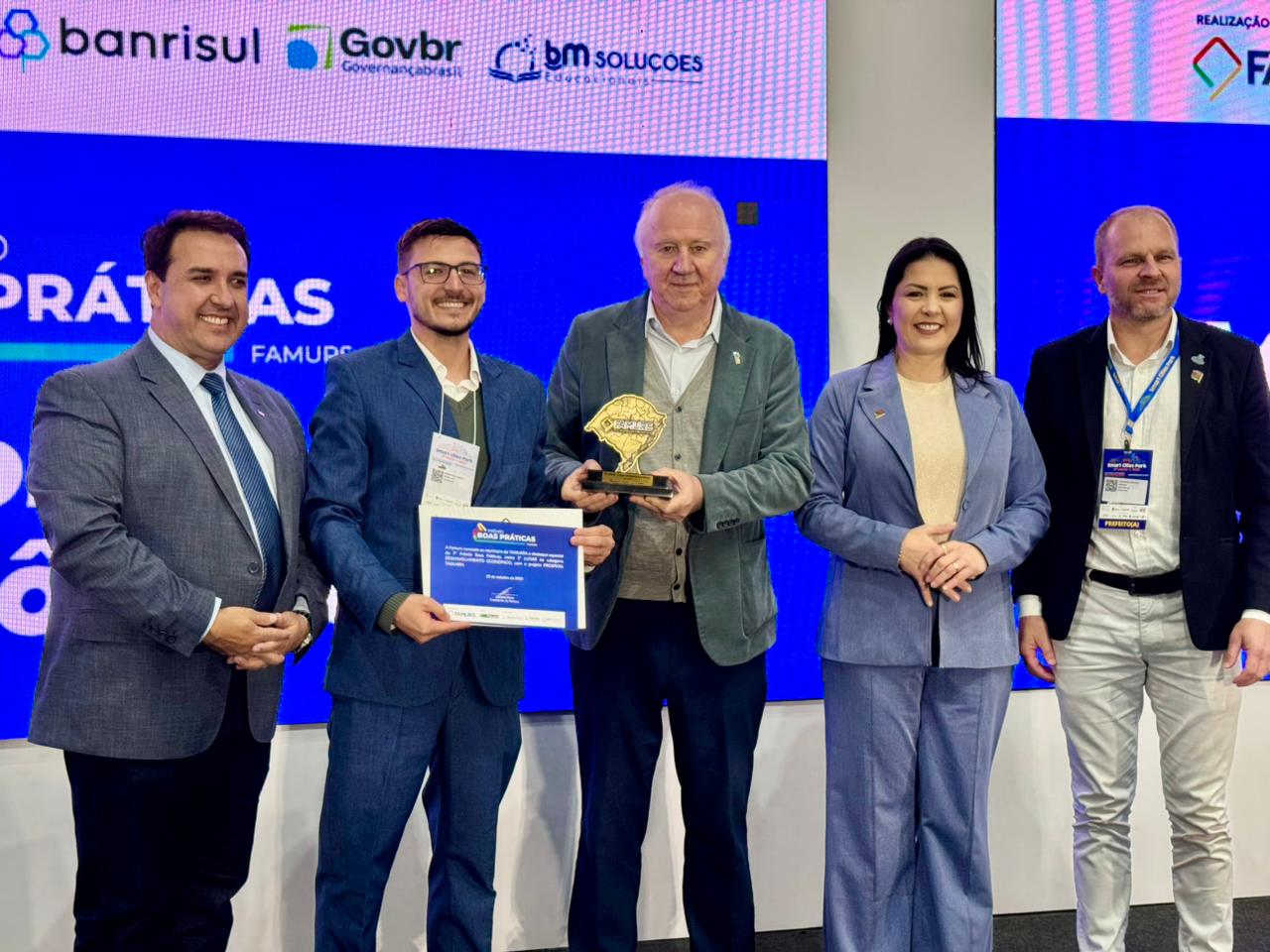 Prefeitura de Taquara é premiada pela primeira vez no Prêmio Boas Práticas da Famurs 2025