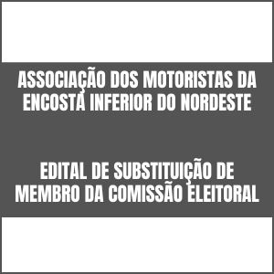Edital | Associação dos Motoristas