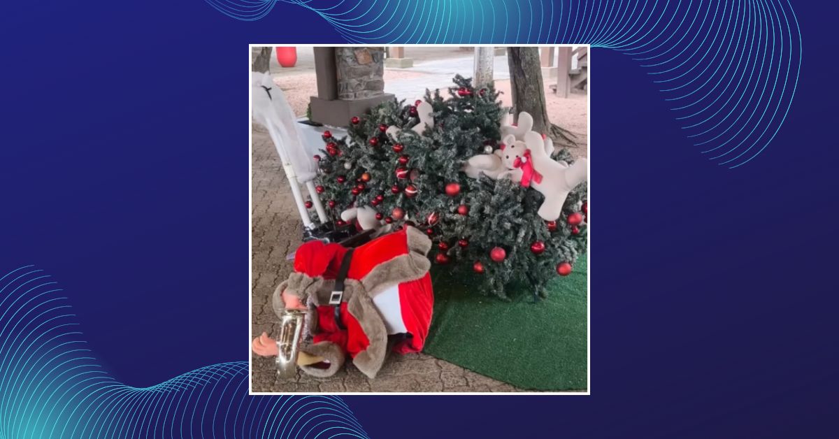 Enfeites natalinos são depredados em Três Coroas; suspeito é identificado e conduzido pelas autoridades