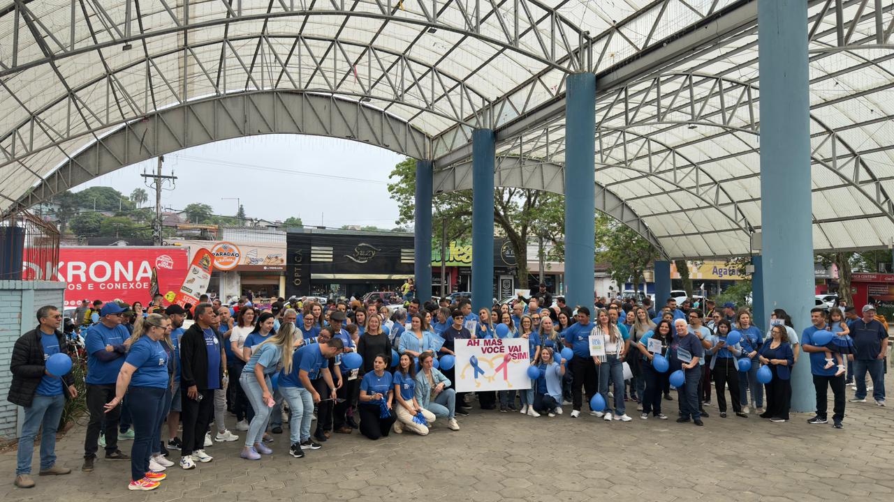 Movimento Azul mobiliza Parobé na abertura do Novembro Azul