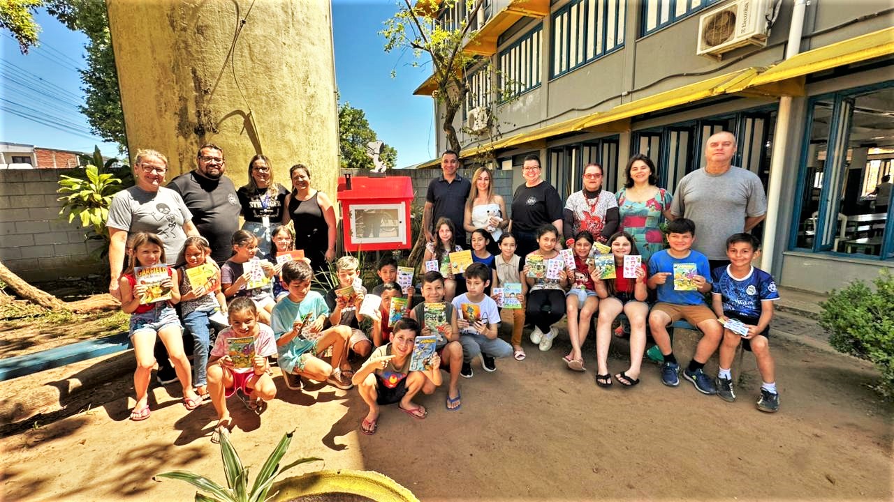Escola Getúlio Dornelles Vargas, de Parobé, ganha nova casinha da leitura