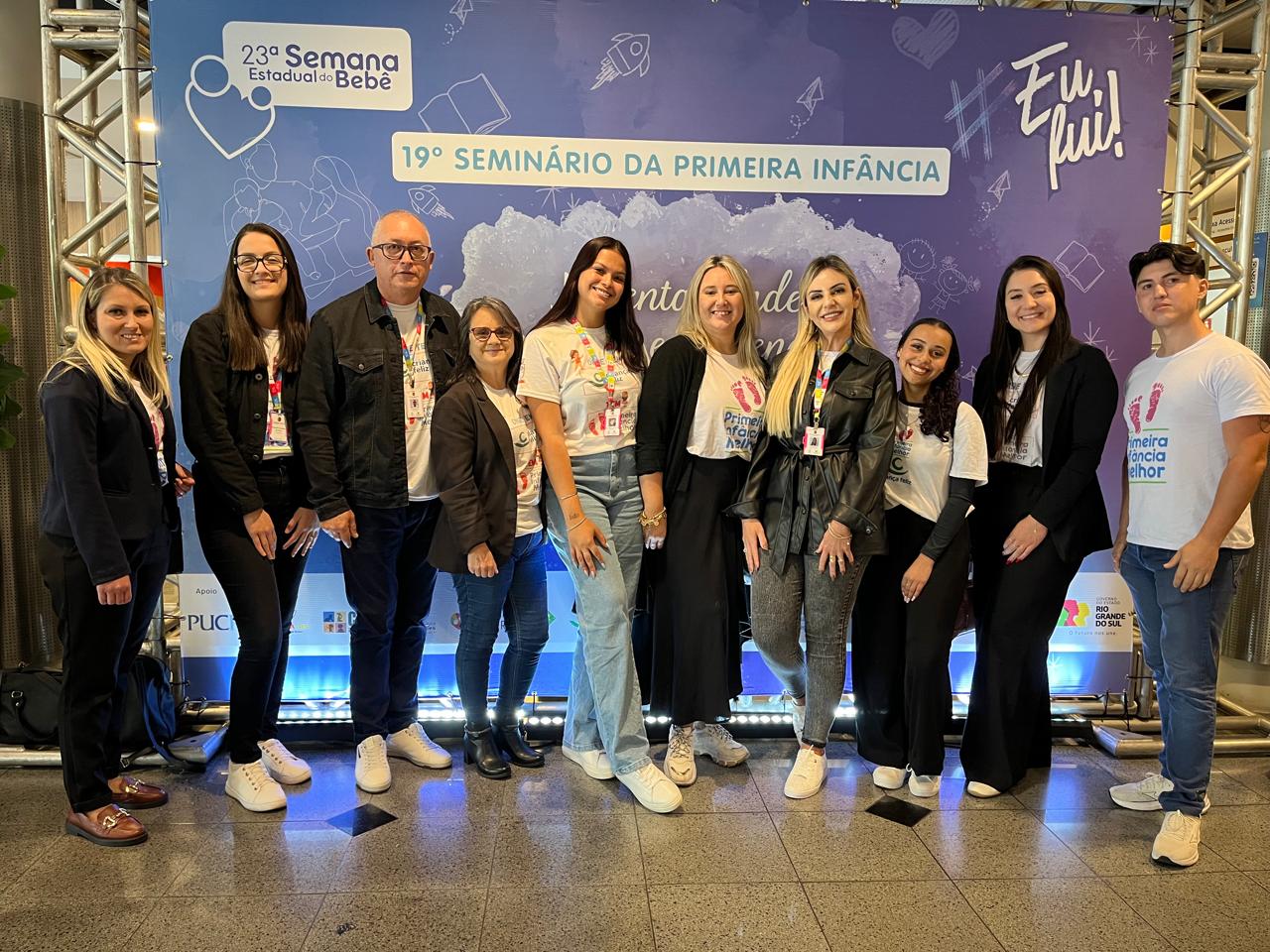 Equipe do PIM/PCF de Parobé participa do 19º Seminário da Primeira Infância do RS