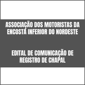 Edital | Associação dos Motoristas