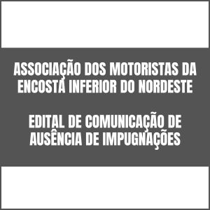 Edital | Associação dos Motoristas