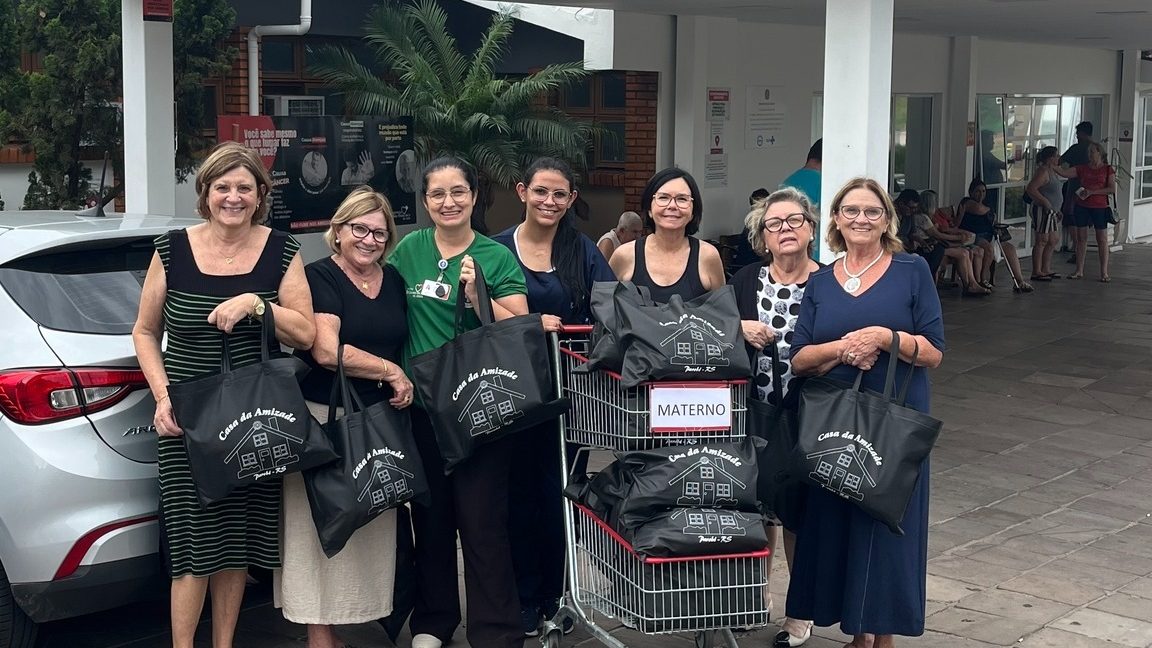 Hospital São Francisco de Assis recebe doação de kits para recém-nascidos em Parobé