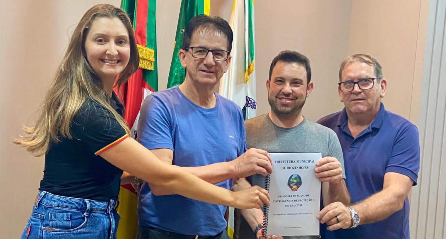 Defesa Civil de Riozinho recebe proposta de Plano de Contingência