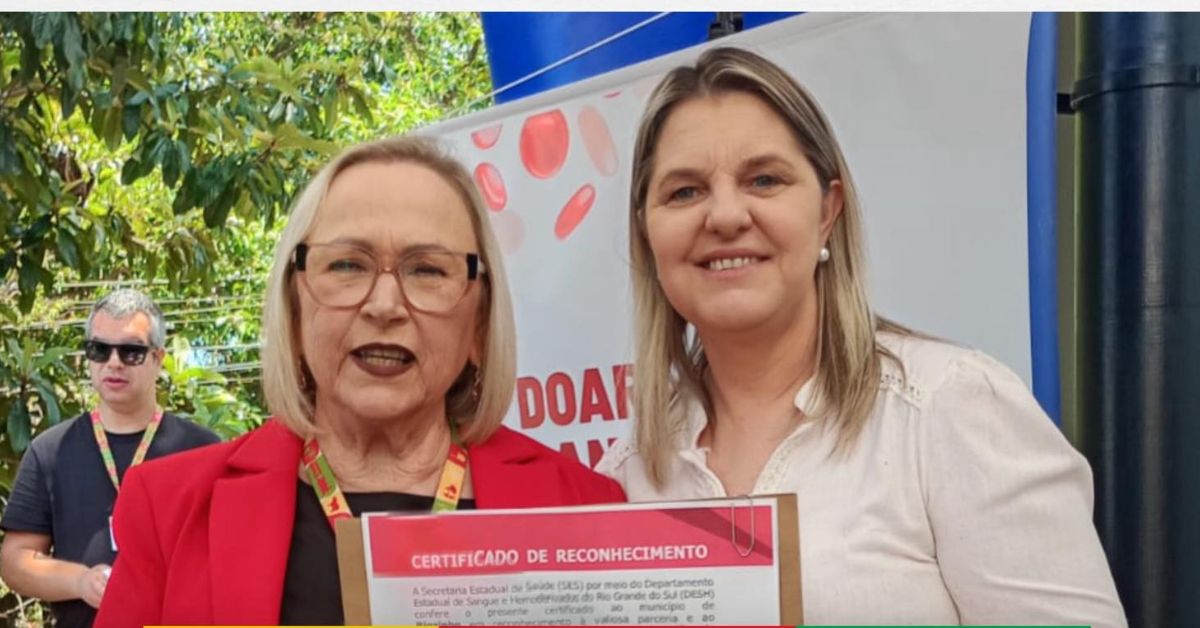 Riozinho é reconhecido por atuação em campanhas de doação de sangue