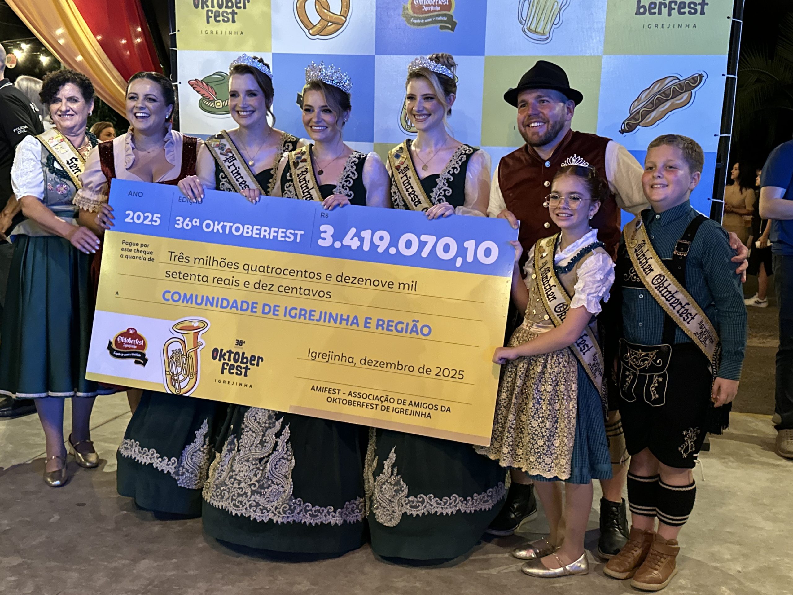 36ª Oktoberfest de Igrejinha destina mais de R$ 3,4 milhões para 89 entidades da região