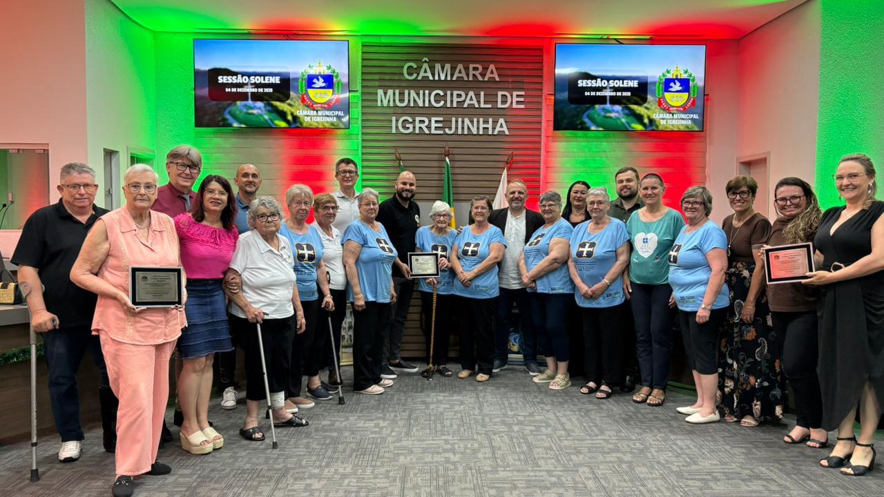 Câmara de Vereadores de Igrejinha entrega homenagens em Sessão Solene