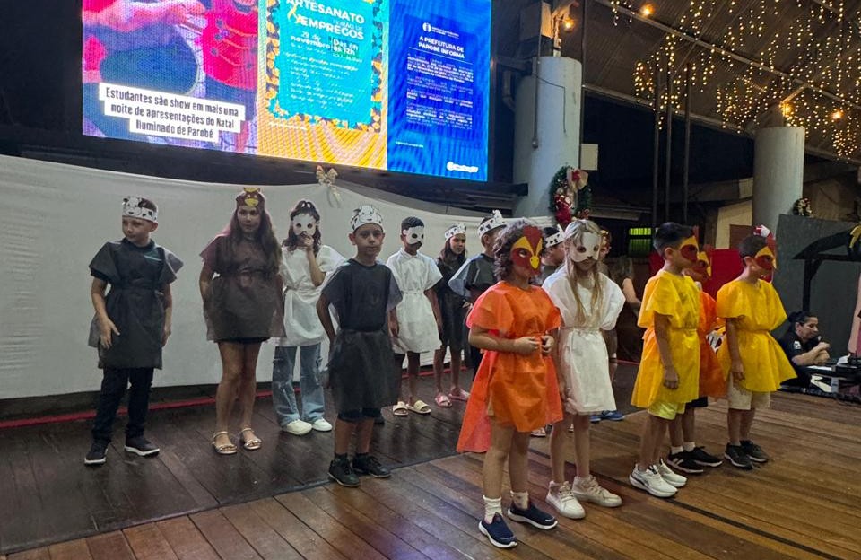 Semana de apresentações escolares encerra com emoção no Show de Talentos do Natal Iluminado de Parobé