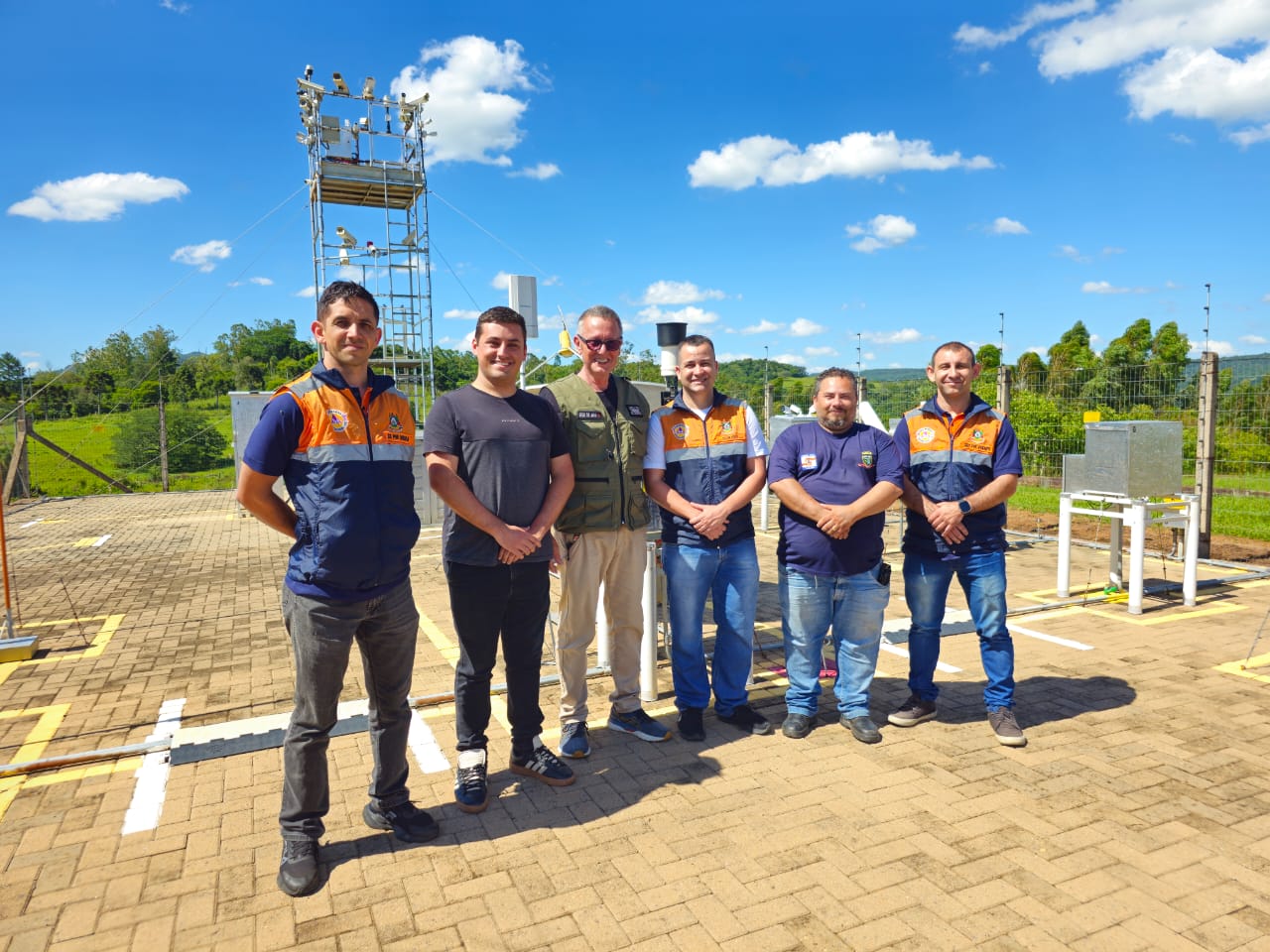 Defesa Civil do estado visita Observatório Astronômico em Taquara