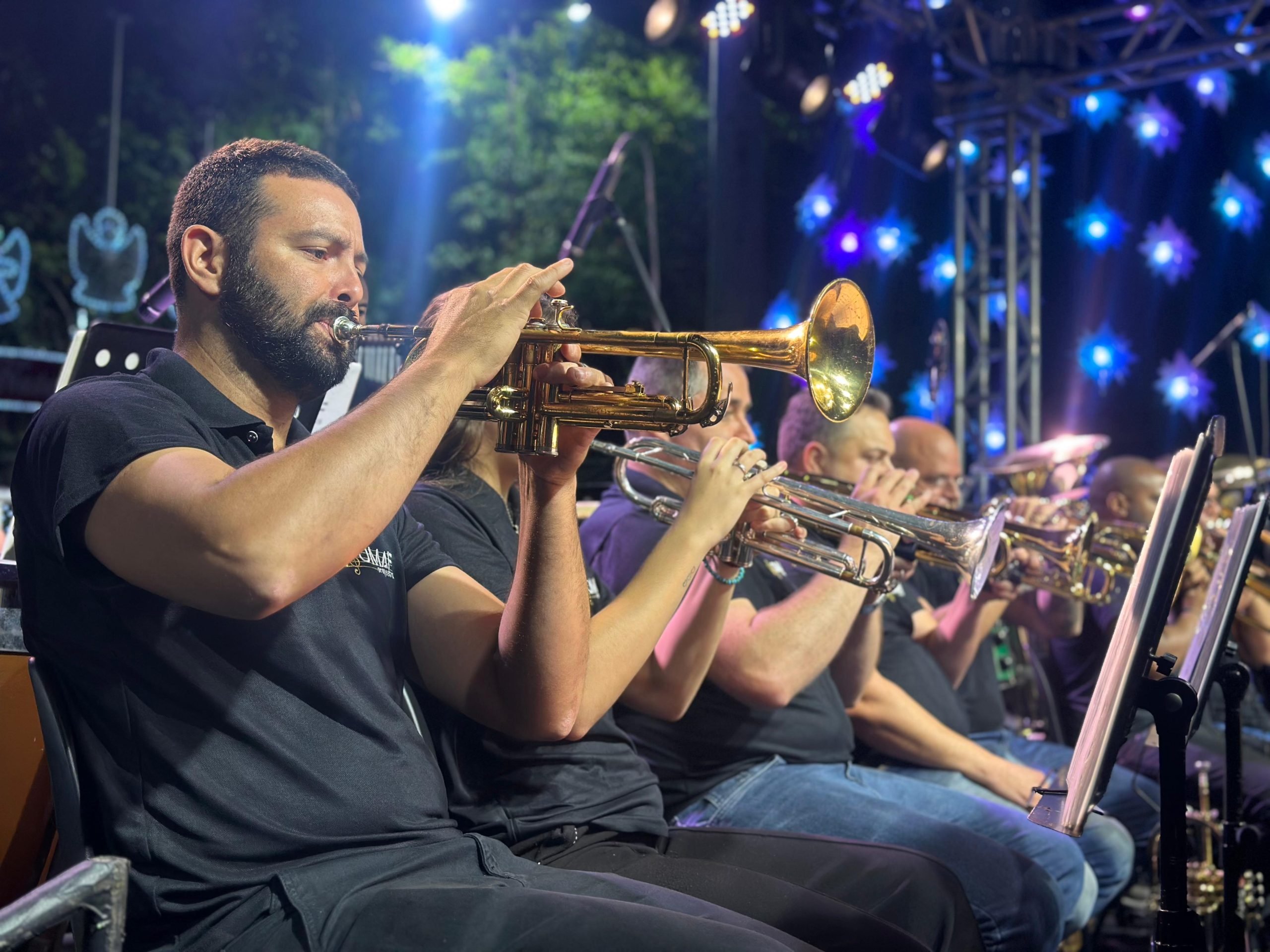 Orquestra de Metais Aléxius Follmann leva clássicos do rock, MPB e cinema ao Natal Mágico de Taquara