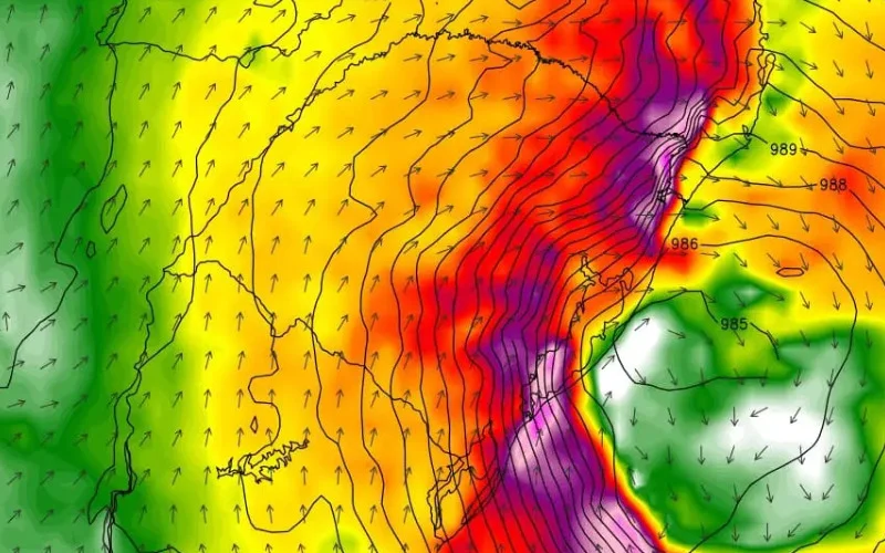 Após calor intenso no Vale do Paranhana, meteorologia alerta para ciclone com risco de chuva intensa, ventos fortes e temporais no RS
