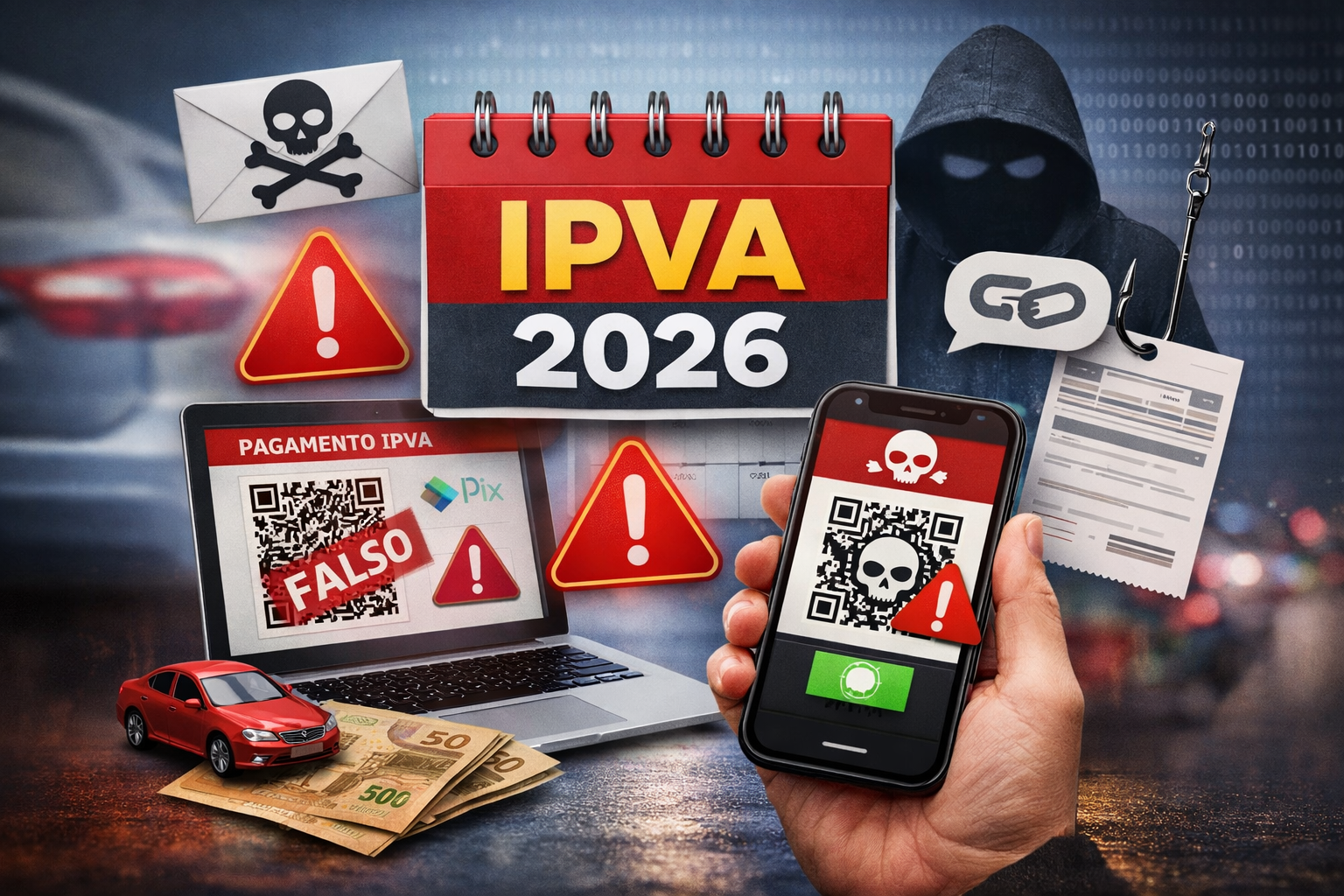 Governo do RS alerta para golpes com sites e links falsos de pagamento do IPVA 2026