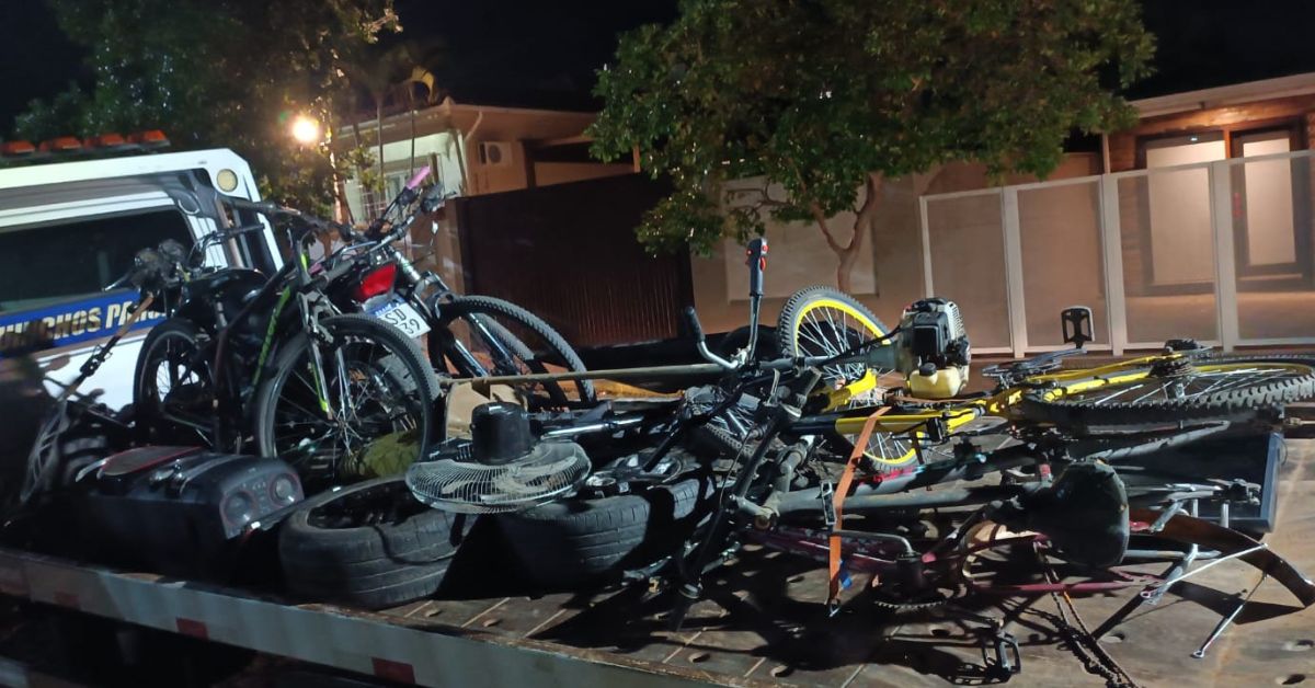 Brigada Militar prende cinco pessoas por furto e recupera bicicletas em Parobé