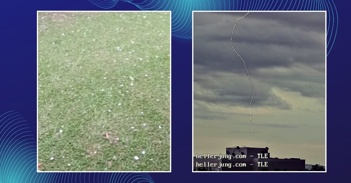 Granizo atinge Parobé durante instabilidade causada por ciclone extratropical