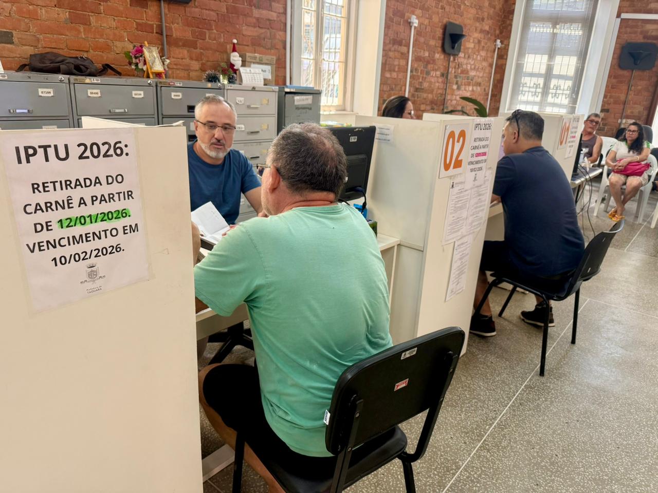 Prefeitura de Taquara registra alta demanda na solicitação do carnê do IPTU 2026 e pede compreensão dos contribuintes