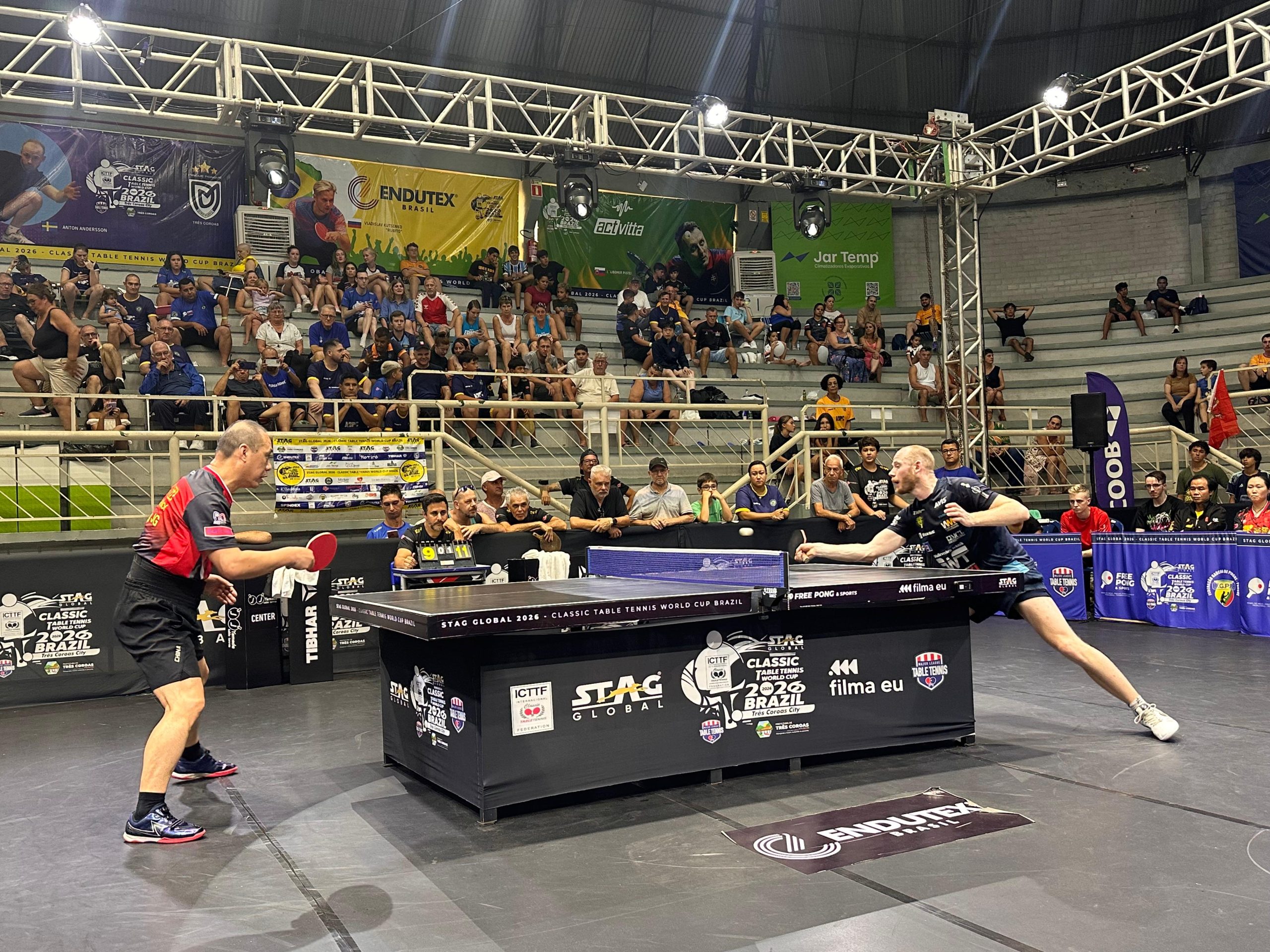 Três Coroas entra no circuito mundial do tênis de mesa com o STAG Global