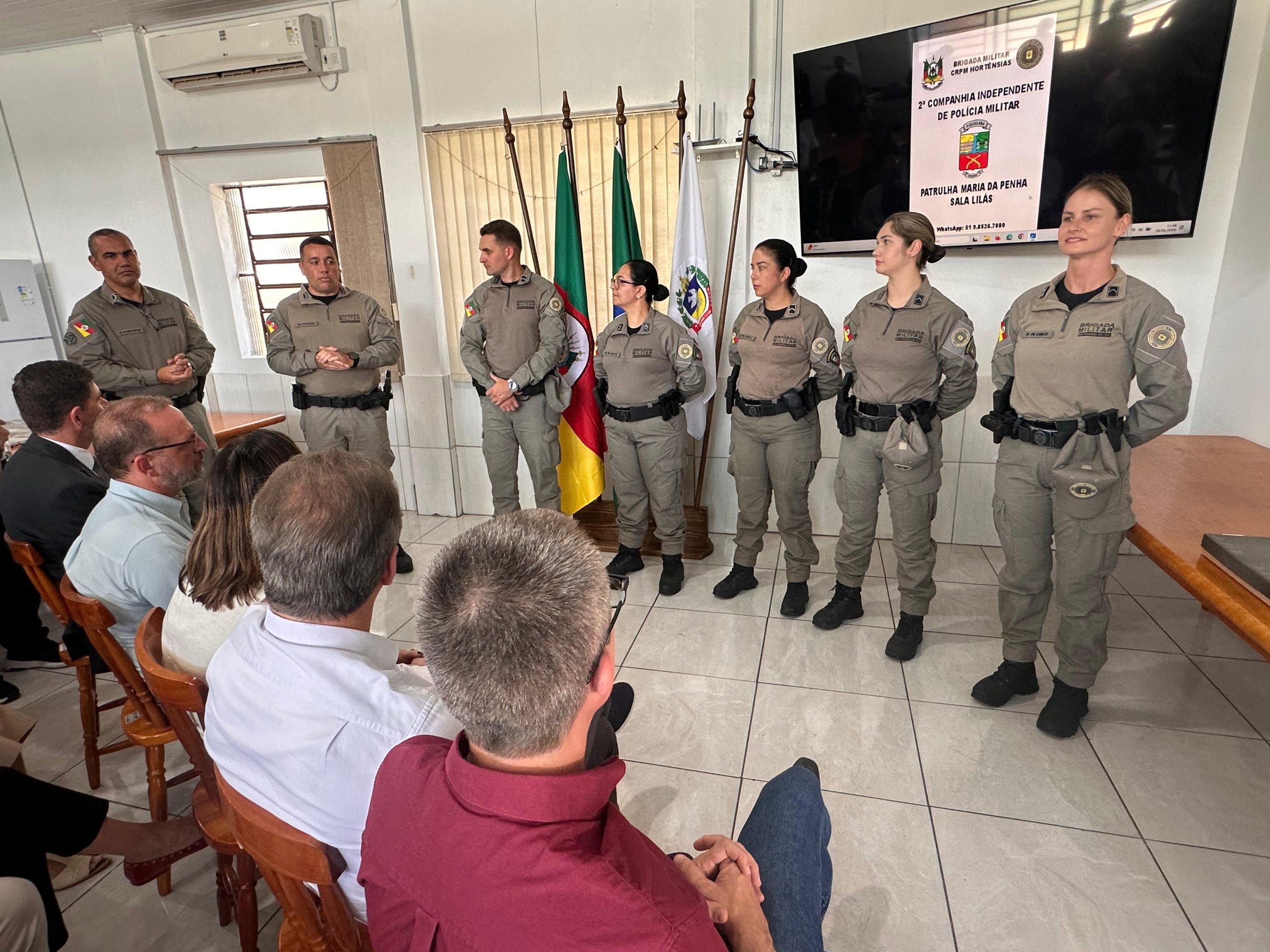 Brigada Militar instala Patrulha Maria da Penha no Vale do Paranhana