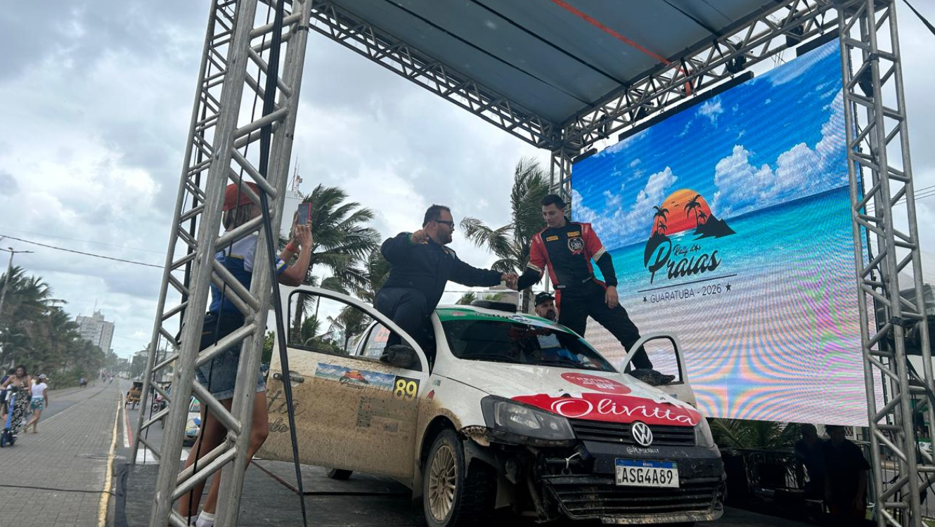 Bruno Foscarini e Felipe Costa vencem o Rally das Praias 2026 em Guaratuba