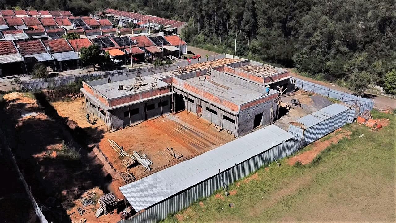 Avança obra da nova UBS do Residencial Azaleia, em Parobé