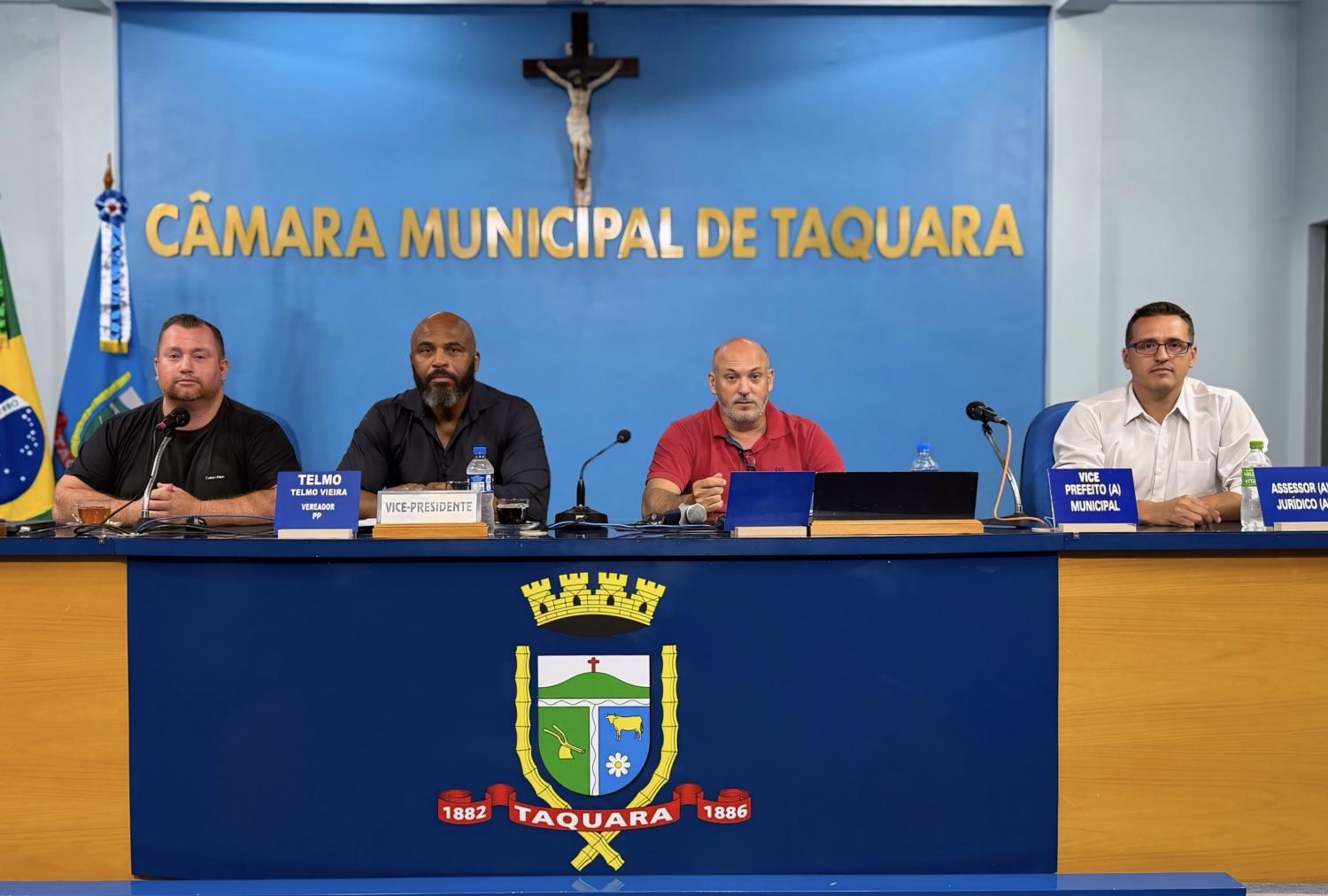 Câmara de Taquara promove reunião sobre obras das pontes de Padilha e Rio da Ilha