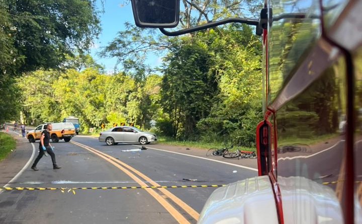 Duas ciclistas morrem em atropelamento na RS-115, em Três Coroas; terceira vítima segue internada em estado grave