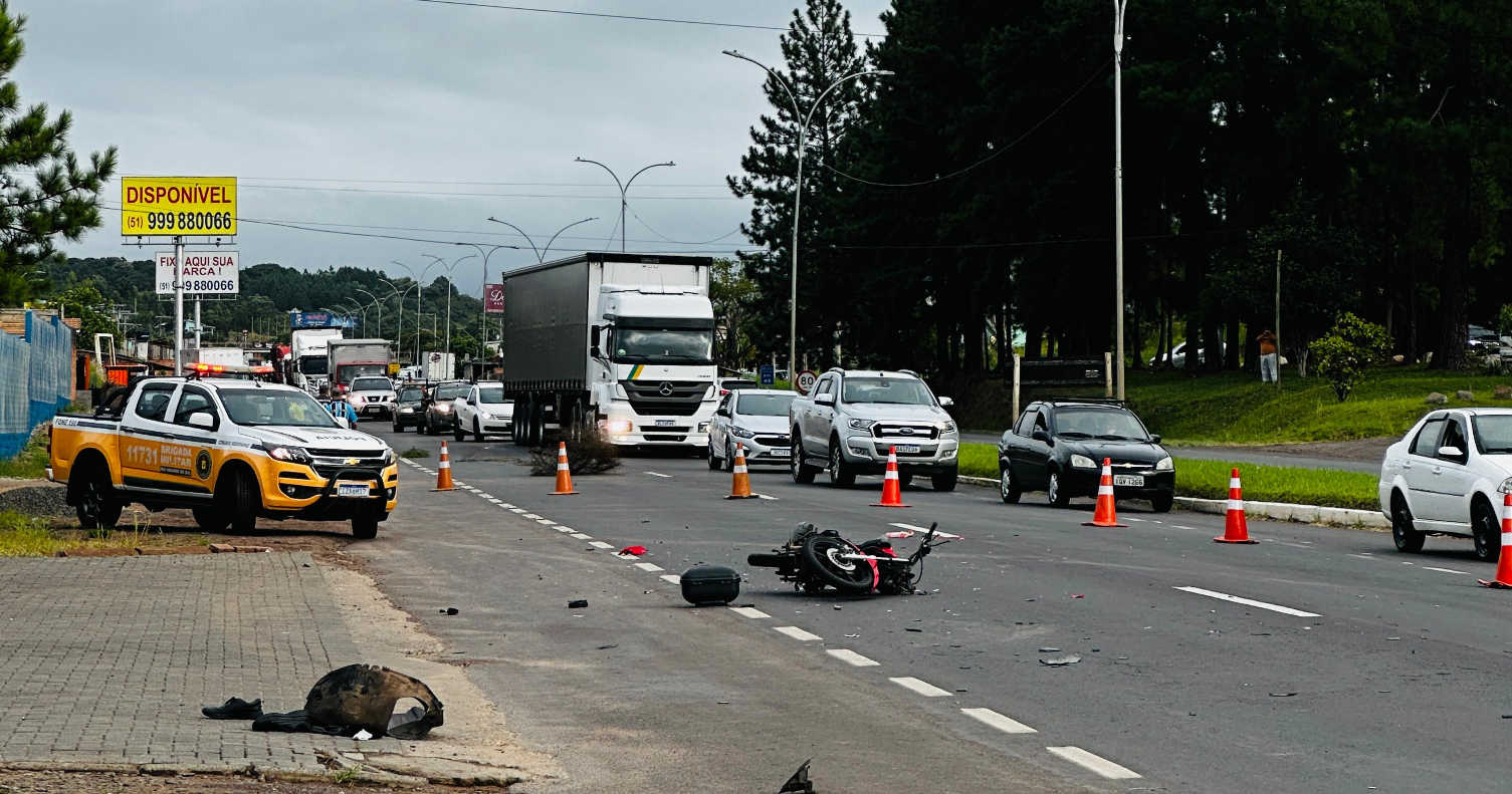 Motociclista morto em acidente na ERS-239 entre Parobé e Taquara é identificado
