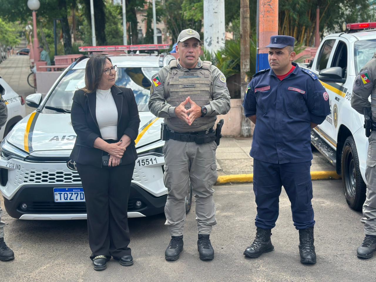BM recebe viatura semiblindada e Bombeiros de Taquara passam a contar com drone térmico