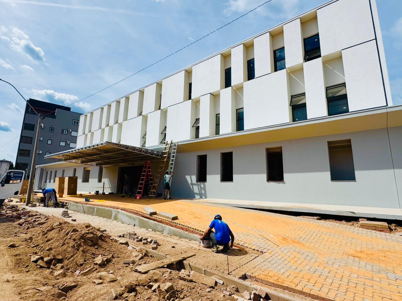 Obras de ampliação do Hospital Bom Jesus avançam em Taquara