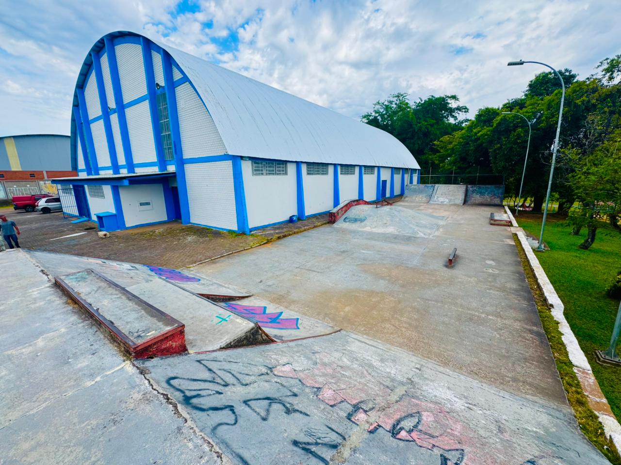 Obras no Ginásio do Parque do Trabalhador avançam e devem ser concluídas em julho