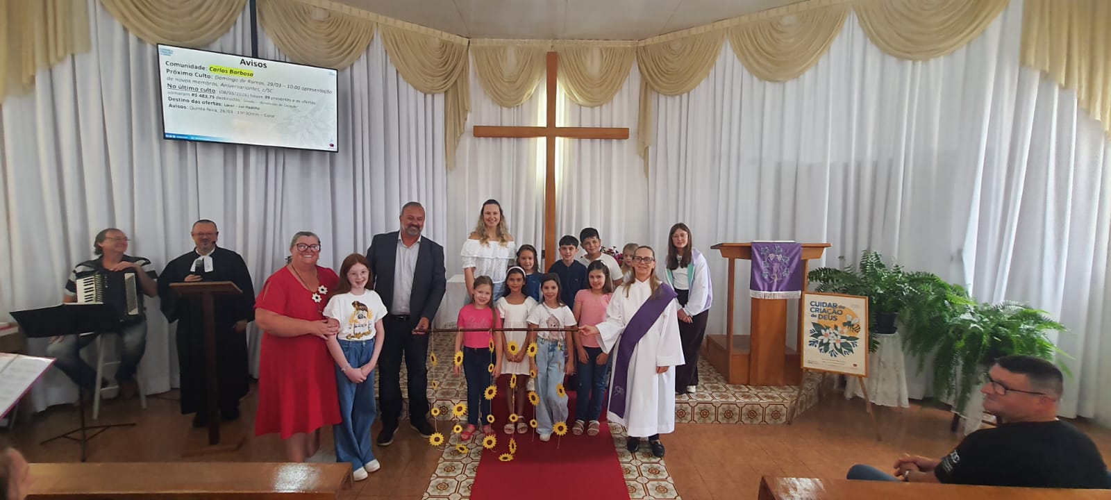 Comunidade Evangélica Apóstolo Paulo, de Carlos Barbosa, arrecada R$ 17.580,00 para o Lar Padilha