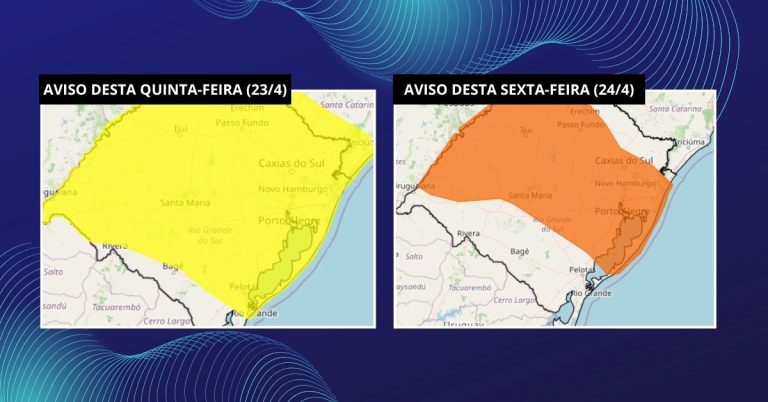 Inmet mantém alerta de tempestade nesta quinta e emite novo aviso mais severo para sexta no Vale do Paranhana