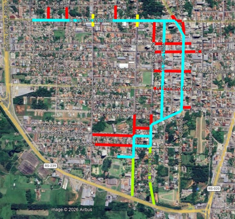 Ruas centrais terão bloqueios na manhã de domingo para a Rústica do Aniversário de Taquara