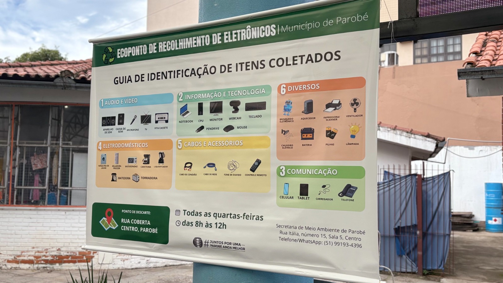 Ecoponto de Recolhimento de Eletrônicos em Parobé tem grande participação da comunidade em seu lançamento