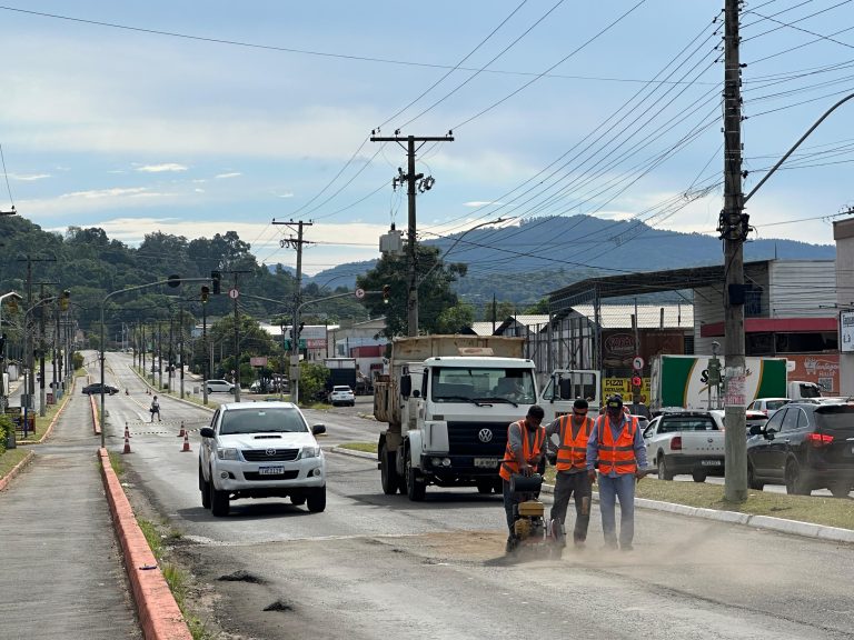Trabalhos na RS-020 causam interrupção parcial do trânsito em Taquara nesta quinta-feira