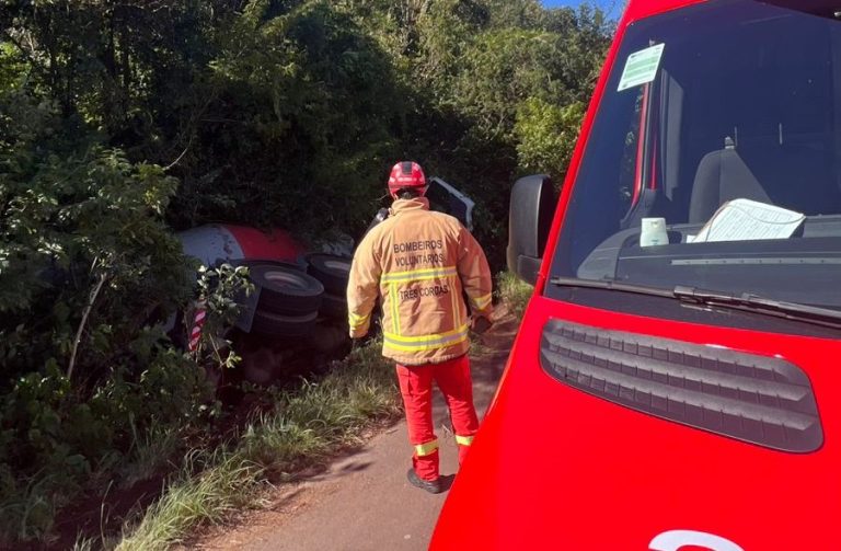 Colisão entre carro e caminhão na ERS-115 deixa dois motoristas feridos
