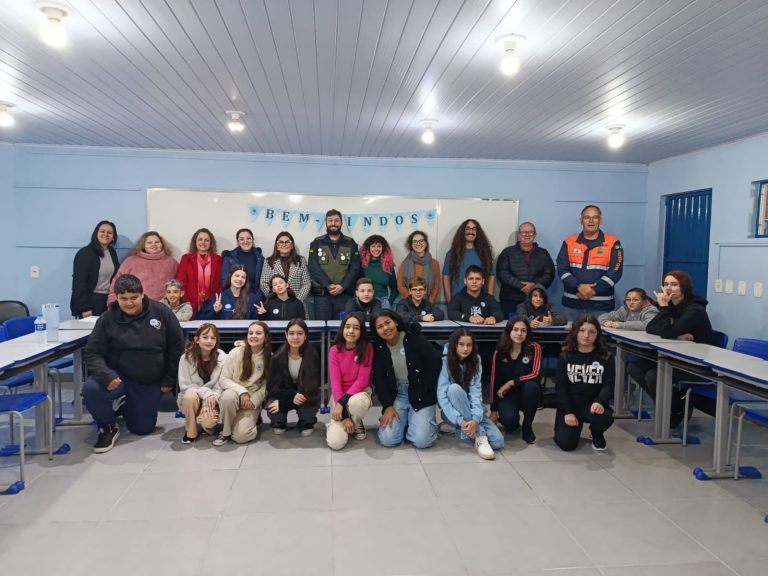 Projeto de prevenção envolve 65 alunos da rede municipal em Três Coroas