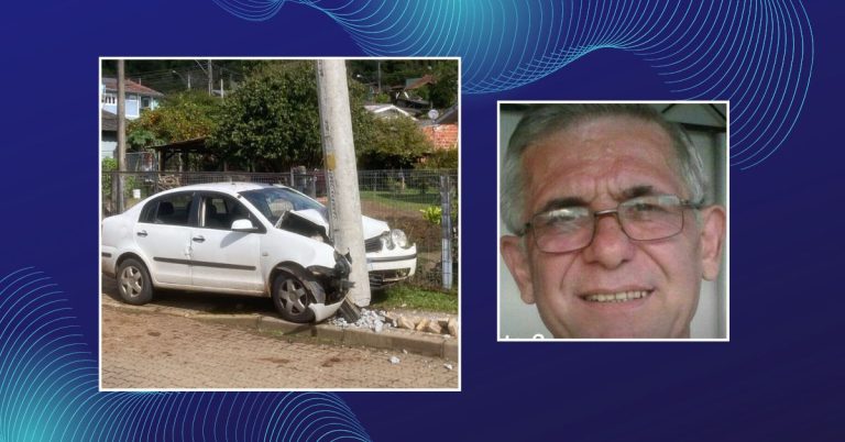 Motorista morre após sofrer infarto e colidir veículo contra poste em Três Coroas