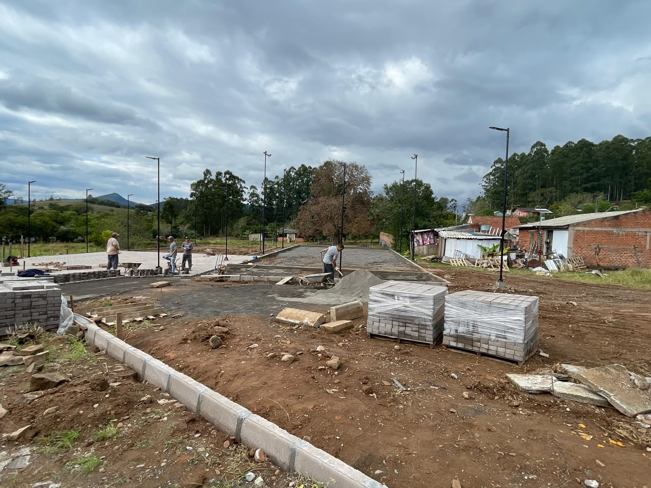 Prefeitura inicia construção de nova praça na localidade de Sanga Funda, em Igrejinha