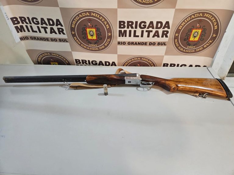 Brigada Militar prende homem por porte ilegal de arma de fogo em Taquara