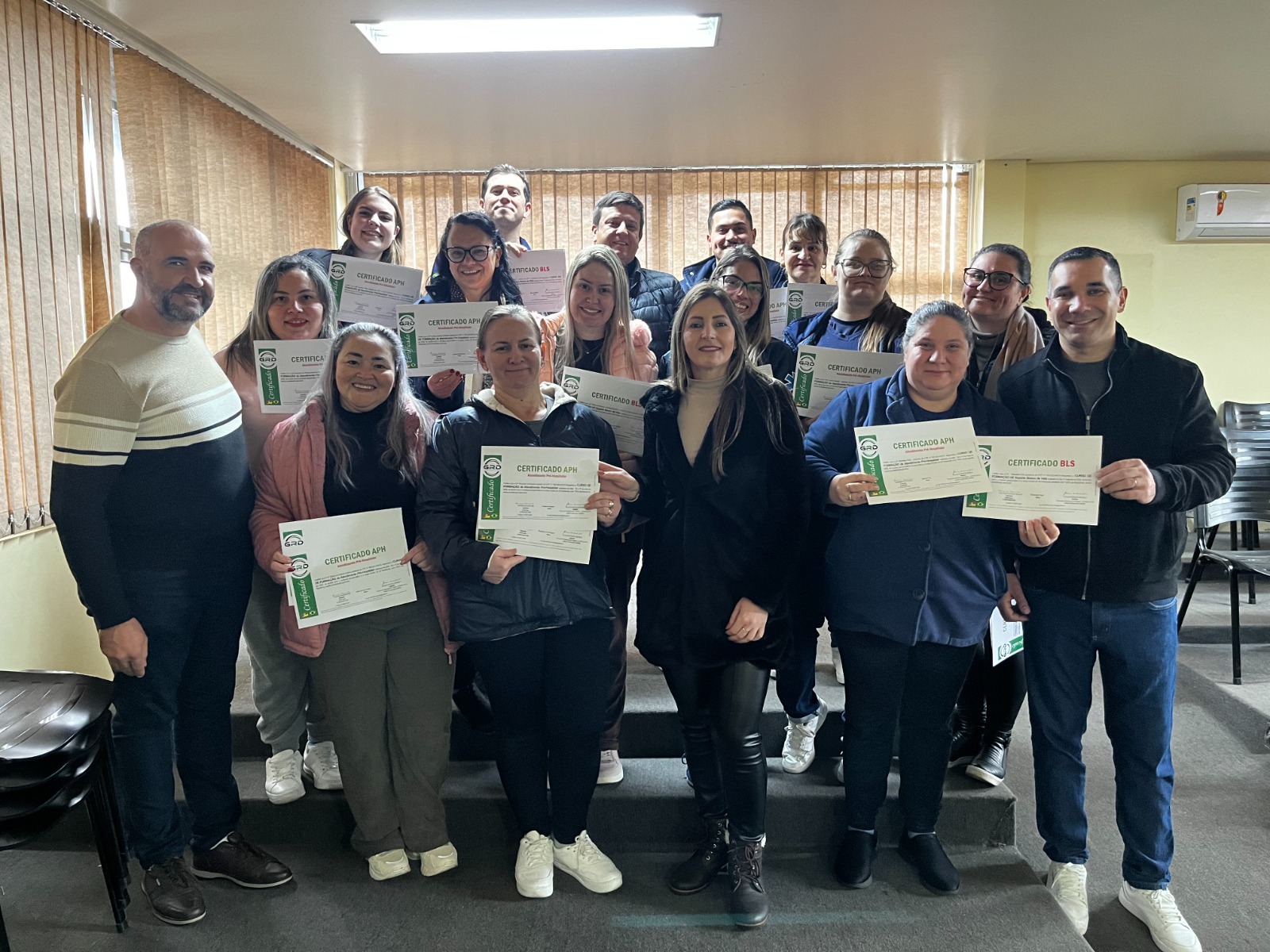 Prefeitura de Parobé realiza entrega de certificados de cursos na área da saúde