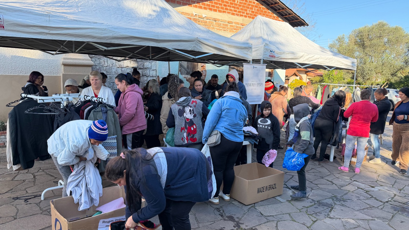 Varal Solidário mobiliza comunidades e leva acolhimento a centenas de famílias em Parobé
