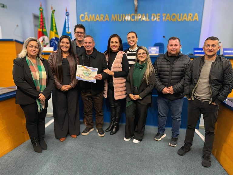 Câmara de Taquara homenageia Funerária La Paz pelos 35 anos de atuação
